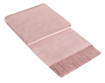 Paddington Throw - Fine Wool Blend - Blush