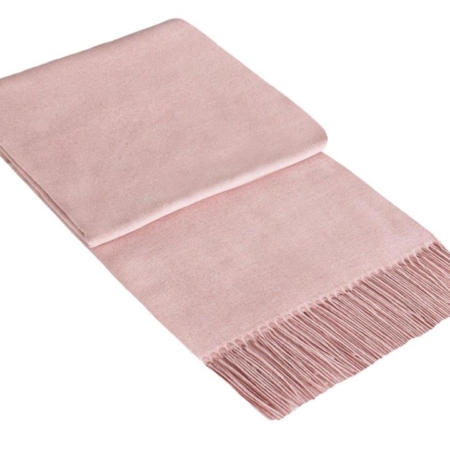 Paddington Throw - Fine Wool Blend - Blush