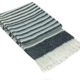 Richmond Throw - Reclaimed Wool Blend - Navy