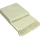 Kensington Throw - 10% Cashmere/ 90% Super Fine Merino Wool - Ivory