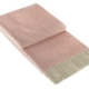 Kensington Throw - 10% Cashmere/ 90% Super Fine Merino Wool - Blush