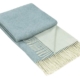 Kensington Throw - 10% Cashmere/ 90% Super Fine Merino Wool - Light Blue