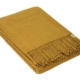 Oxford Throw - Merino Wool Blend - Mustard