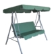 Milano Outdoor Swing Bench Seat Chair Canopy Furniture 3 Seater Garden Hammock - Dark Green