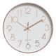 Modern Wall Clock Silent Non-Ticking Quartz Battery Operated Rose Gold