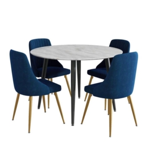 Ocean's Velvet Dining Set