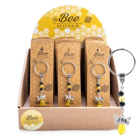 Keychain Crystal Bee (SINGLE ITEM)