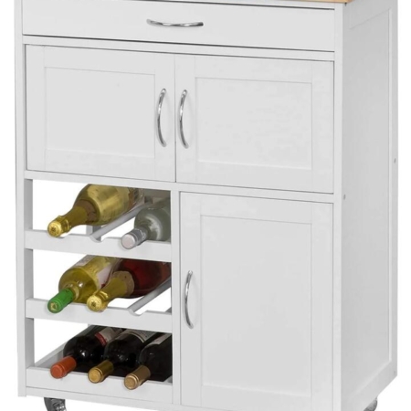 Kitchen Trolley with Wine Racks