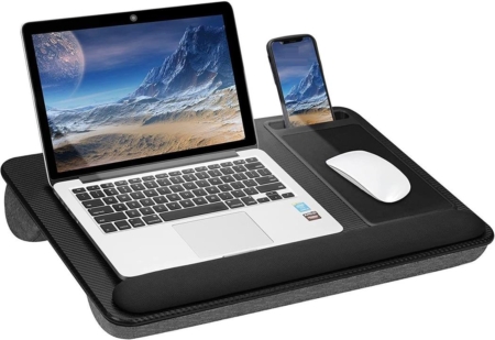 Portable Laptop Desk with Device Ledge