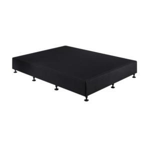 Palermo King Single Ensemble Bed Base Midnight Black Linen Fabric