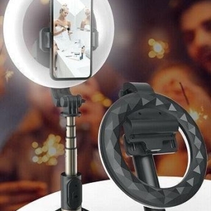 TEQ Q07 Bluetooth Ring Light Selfie Stick and Tripod stand