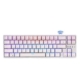 Royal Kludge RK871 Wired Tri Mode Bluetooth RGB Hot Swappable Mechanical Keyboard White (Brown Switch)