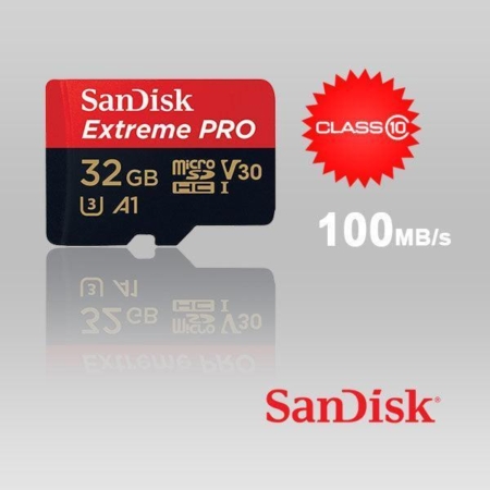 SANDISK SDSQXCG-032G-GN6MA 32GB MICRO SDHC EXTREME PRO 4K