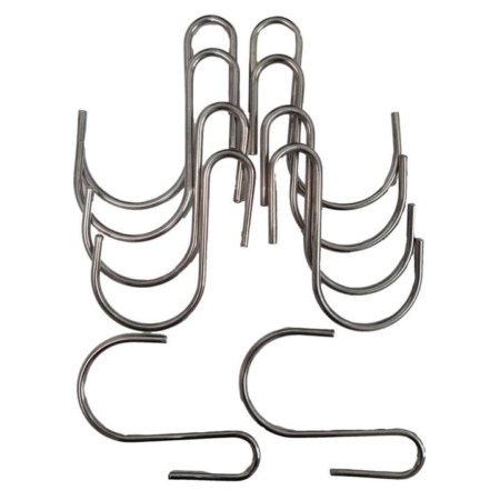 Stainless Steel Hanging Hooks 9cm x 7cm 10 Pieces