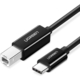 UGREEN USB-C to USB 2.0 Print Cable 2m Black 50446