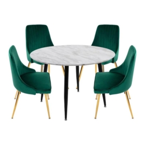 Velvet Elegance Dining Set