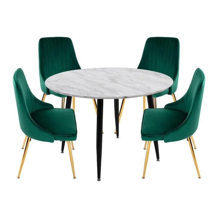 Velvet Elegance Dining Set