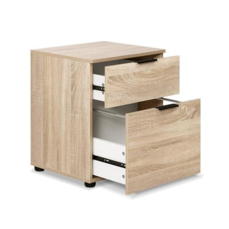 2-Drawer Wood File Cabinet