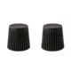 ArtissIn Set of 2 Cupcake Stool Plastic Stacking Stools Chair Outdoor Indoor Black