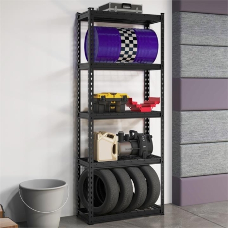 5-tier metal shelves