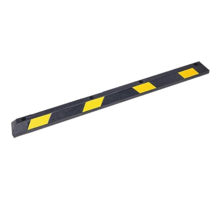 180cm Heavy Duty Rubber Curb Parking Guide Wheel Driveway Stopper Reflective Yellow