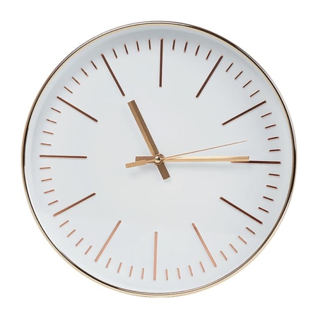 Modern Wall Clock Silent Non-Ticking Quartz Battery Operated Gold