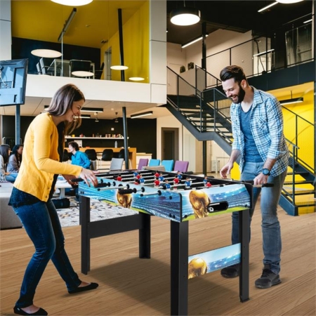 37" foosball table with stand