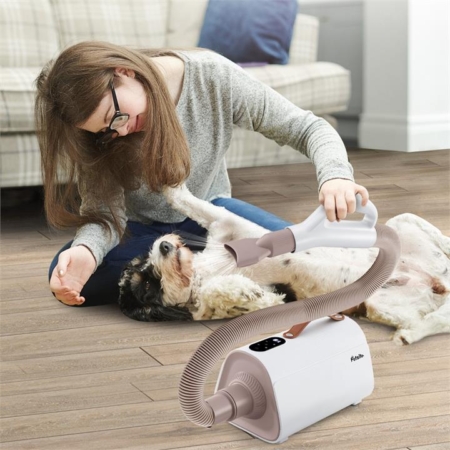 home dog dryer pet dryer dog blower pet blower dog blow dryer pet blow dryer dog hair dryer pet hair dryer dog pet grooming dryer high velocity hair dryer for dog cat negative ion dog dryer with adjustable temperature airflow led screen 4 nozzles