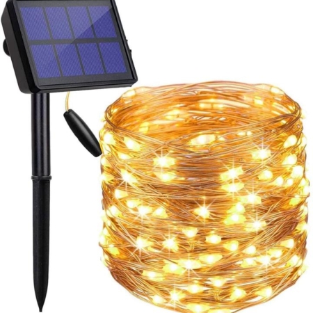 200 Waterproof LED Solar Fairy Light Outdoor with 8 Lighting Modes for Home