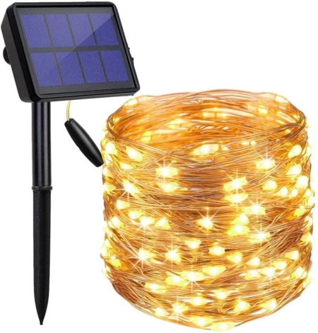 200 Waterproof LED Solar Fairy Light Outdoor with 8 Lighting Modes for Home