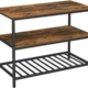 VASAGLE Kitchen Shelf Rustic Brown and Black KKI01BX