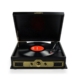 mbeat Vintage Wood Turntable with Bluetooth Speaker