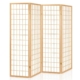 Artiss 4 Panel Wooden Room Divider - Natural