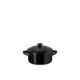 Le Creuset Stoneware Mini Round Casserole 10cm Satin Black