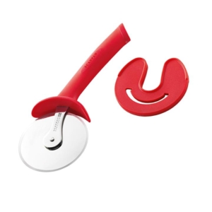 Scanpan Spectrum Soft Touch Pizza Cutter with Sheath Red
