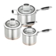 Scanpan Coppernox 3pc Stainless Steel Saucepan Set
