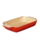 Chasseur La Cuisson Rectangular Baker Dish 34x24cm Red