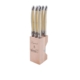 Laguiole by Andre Verdier Debutant 7pc Serrated Knife Block Set Ivory