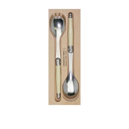 Laguiole by Andre Verdier Debutant Salad Server Set 2pc Ivory