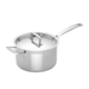 Le Creuset 3-Ply Stainless Steel Saucepan with Lid 20cm - 3.8L