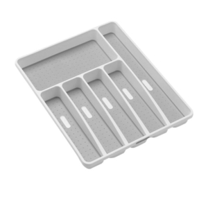 Madesmart Cutlery Tray 6 Compartment White