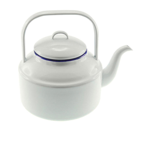 Falcon Enamelware Tea Kettle 2L White