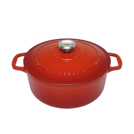 Chasseur Round French Oven 28cm - 6.1L Inferno Red