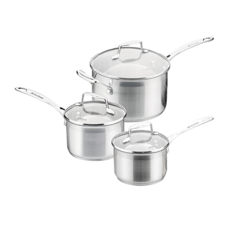 Scanpan Impact 3pc Stainless Steel Saucepan Set