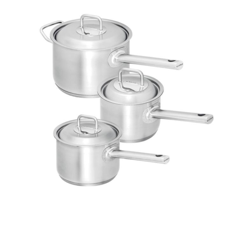 Scanpan Commercial 3pc Stainless Steel Saucepan Set