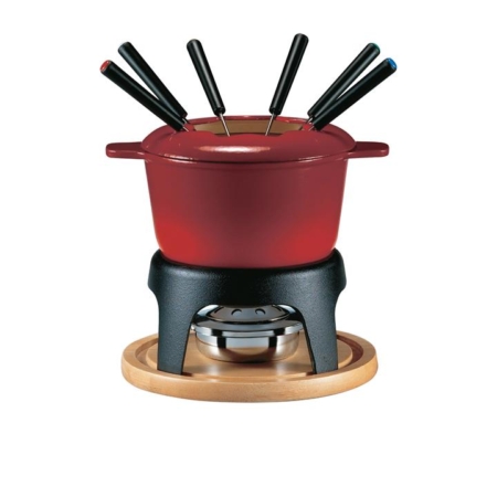 Swissmar Sierra Fondue Set 11pc Cherry Red