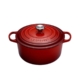 Le Creuset Signature Cast Iron Round Casserole 24cm - 4.2L Cerise