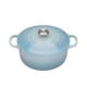 Le Creuset Signature Cast Iron Round Casserole 24cm - 4.2L Coastal Blue