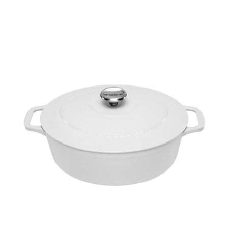 Chasseur Oval French Oven 27cm - 4L Brilliant White