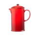 Le Creuset Stoneware French Press 800ml Cerise